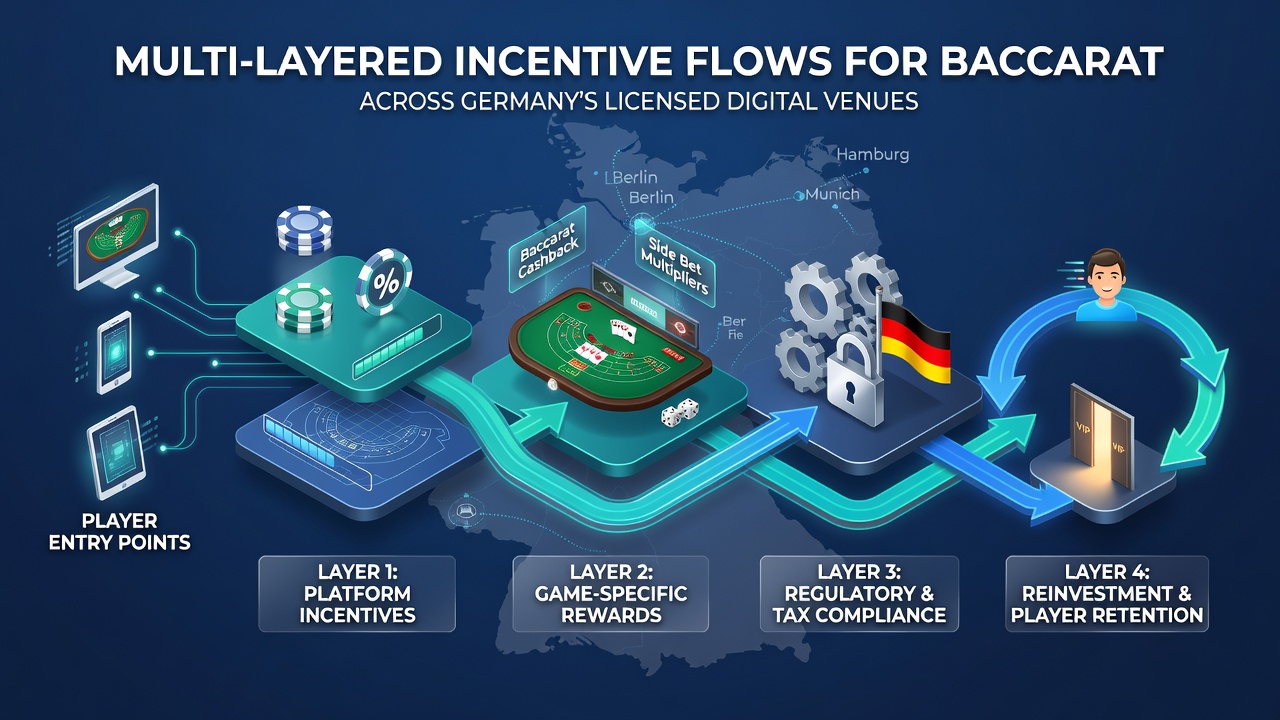 Darstellung von Bonusnetzwerken und strategischen Pfaden in digitalen Baccarat-Umgebungen