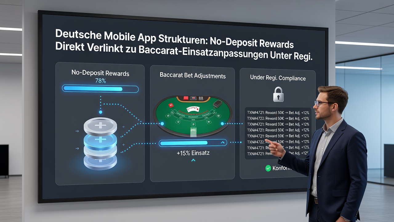 Illustration von Baccarat-Wetteinstellungen mit regionalen Anpassungen in mobilen Apps