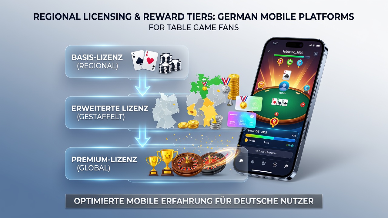 Regionale Lizenzbedingungen und gestaffelte Belohnungsebenen in deutschen Mobile Casinos