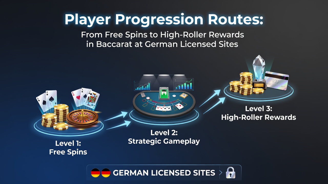 Spielerfortschritt in Baccarat von Freispielen zu VIP-Belohnungen auf deutschen Plattformen