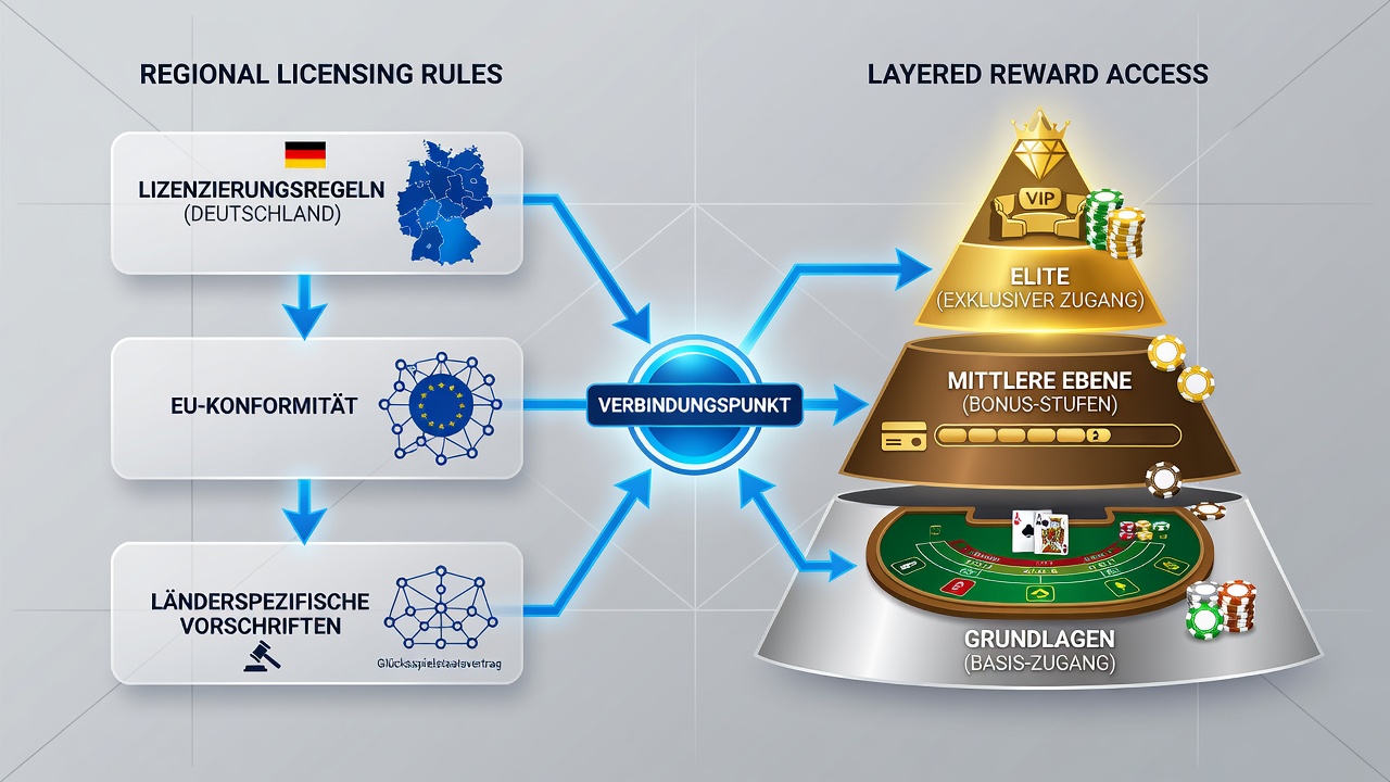 Übersicht über Lizenzstrukturen und Belohnungsebenen bei Baccarat auf deutschen Plattformen